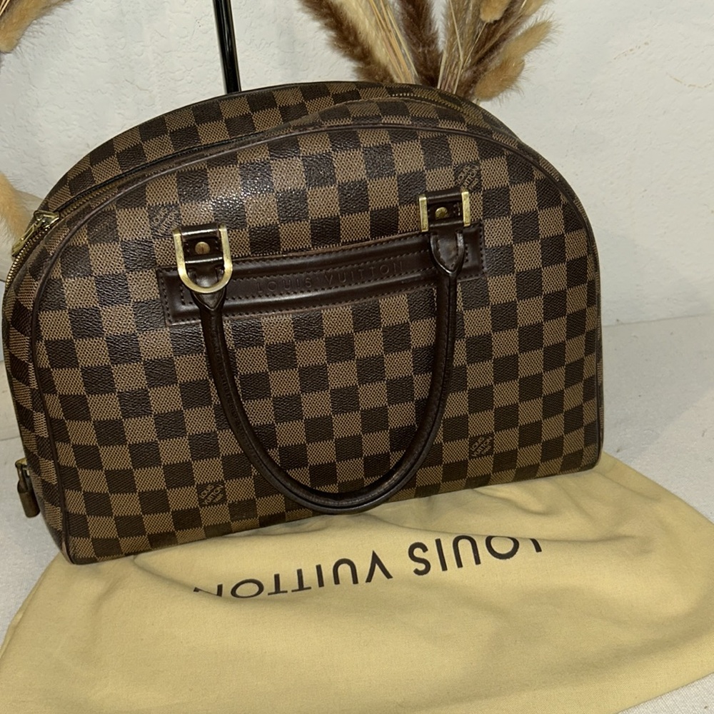 Authentic LOUIS VUITTON Nolita Damier Handbag N41455 Damier+dust bag+COA